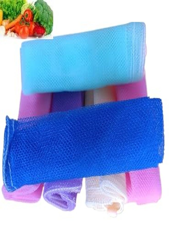 Mystte Big Reusable Produce Fridge Storage bags for Vegetables and Fruits (Multicolour Set of 6) - Image 1