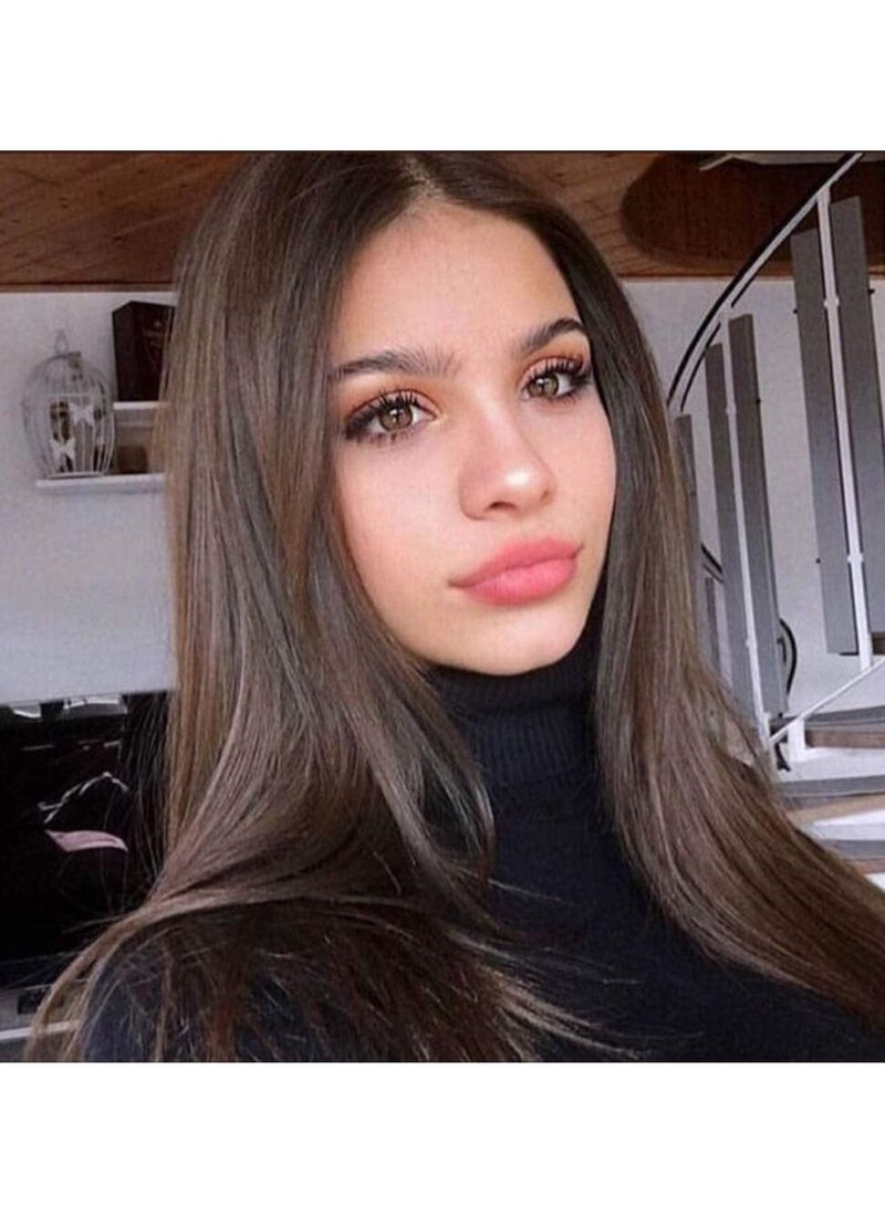 Estelle Black Lace Front Wigs Natural Long Straight Hair Black Wig Glueless Synthetic Heat Resistant Kanekalon Fiber Wig For Fashion Women - Image 3