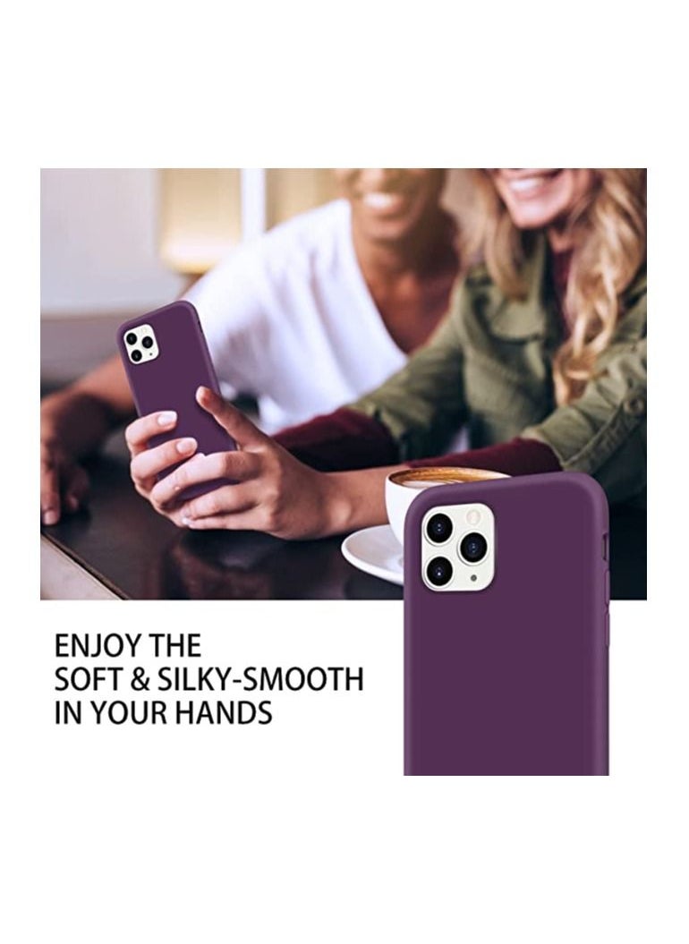 Generic - iPhone 11 Pro Max Case, Liquid Silicone Soft Gel Rubber Slim Cover with Microfiber Cloth Lining Cushion Shockproof Full Body Protective Anti Scratch Case - Image 1