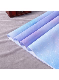 Pllieay 4 Pieces Printed Aida Cloth 14 Count Cross Stitch Fabric, Embroidery Cloth, 18 X 12 Inch, Starry Sky Printed Patterns  - Image 2