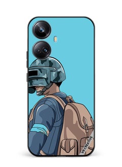 VR CREATIVE Protective Case Cover For Realme 10 Pro Plus Helmet And In Military Uniform Design Multicolour  - Image 1