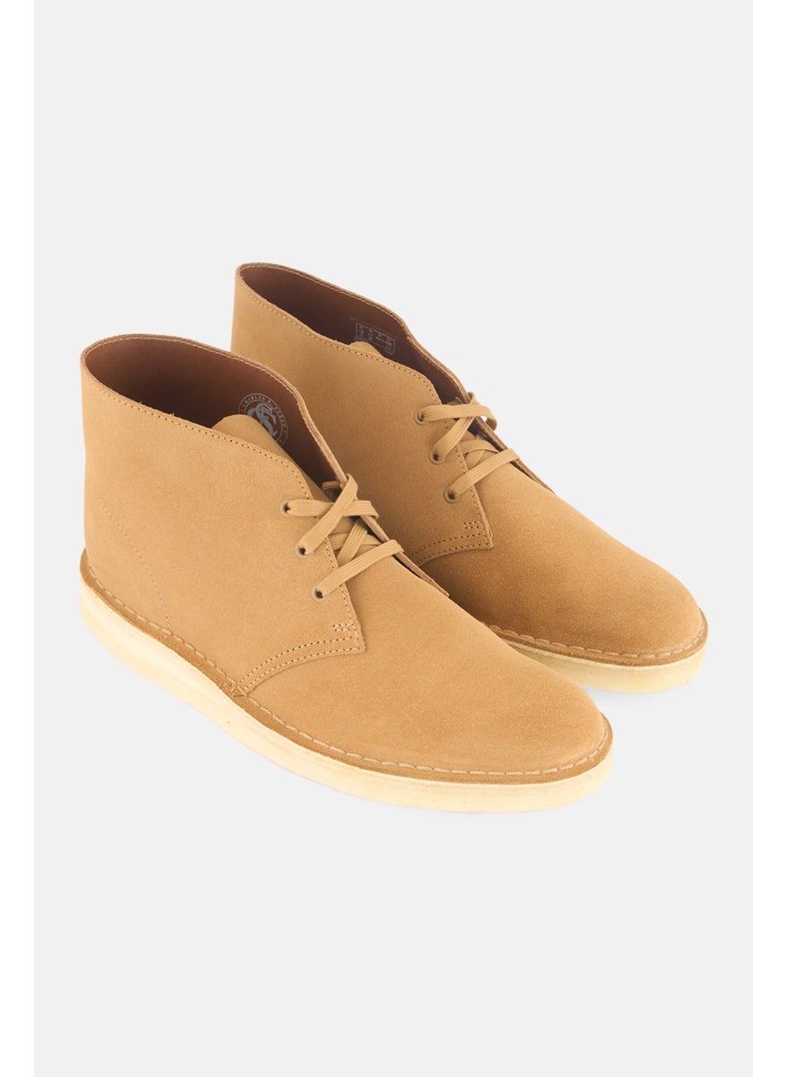 clarks Men Suede Lace Up Ankle Boots, Brown  - Image 1