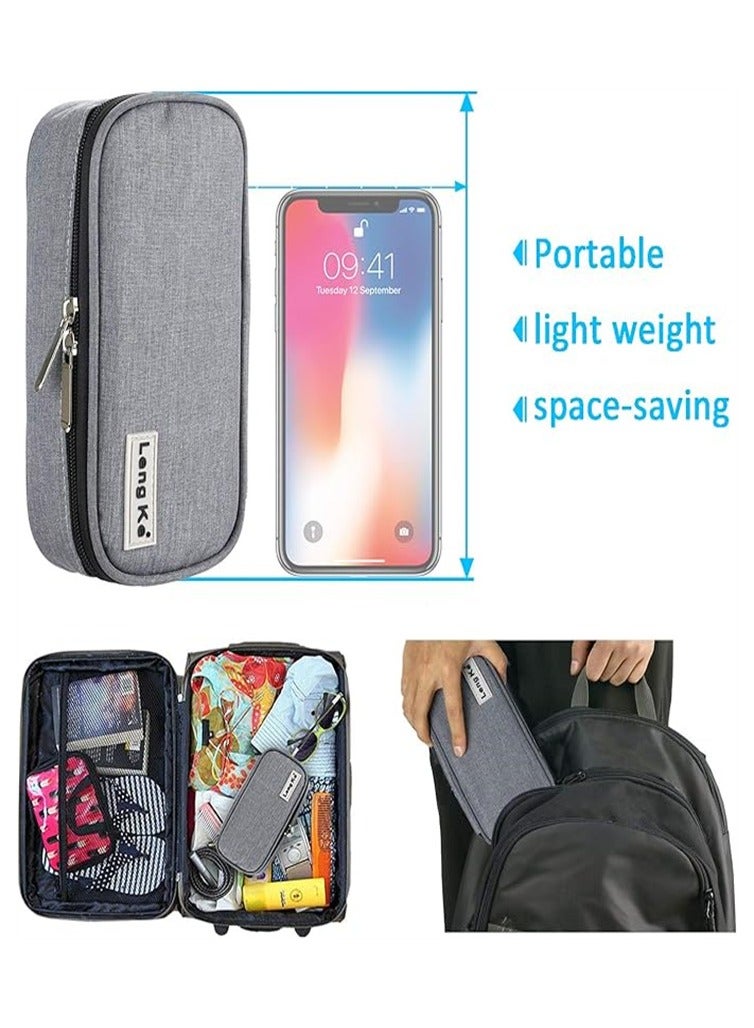 لينج كي حقيبة سفر للأنسولين - حقيبة سفر معزولة لتبريد الأدوية لقلم وقوارير الأنسولين لمرضى السكري - Image 4