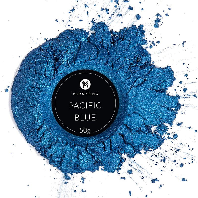 MEYSPRING Pacific Blue Epoxy Resin Color Pigment - 50 Grams - Great for Resin Art, Epoxy Resin, and UV Resin - Mica Powder for Epoxy Resin - Image 2