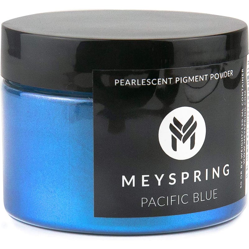 MEYSPRING Pacific Blue Epoxy Resin Color Pigment - 50 Grams - Great for Resin Art, Epoxy Resin, and UV Resin - Mica Powder for Epoxy Resin - Image 1