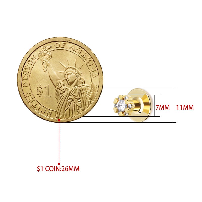 HAWSON Crystal Tuxedo Studs for Mens Tuxedo Shirt,5 PCS Tuxedo Buttons for Birthday Wedding Party Christmas. - Image 4