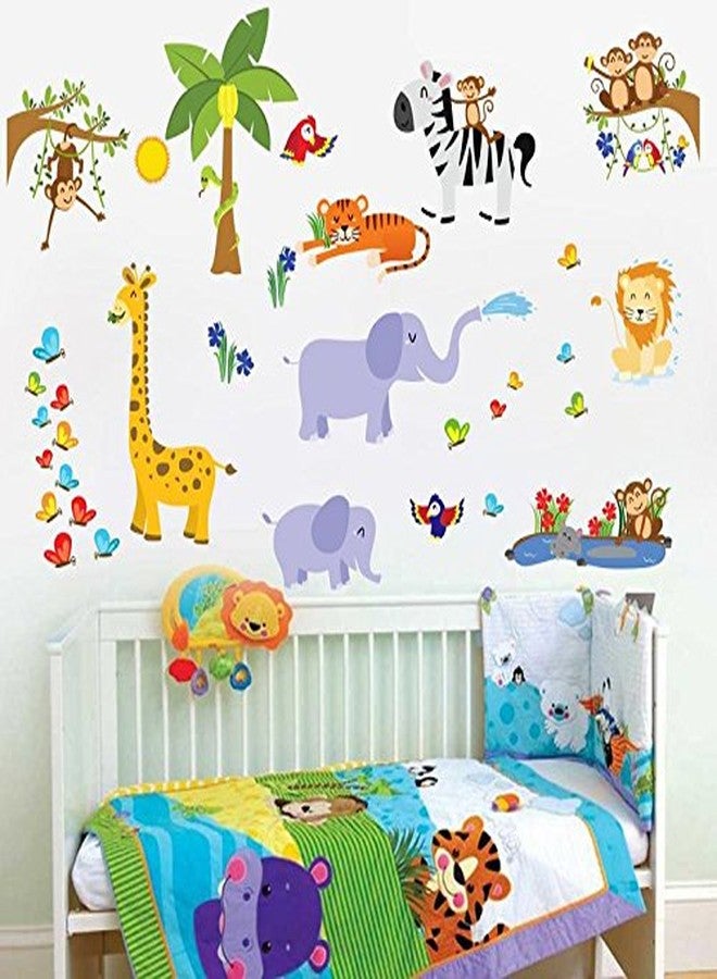 Sticker Studio ملصق جداري وشعار حيوانات متعددة من ستيكر ستوديو (فينيل PVC، مساحة تغطية السطح - 60 × 58 سم) - Image 1