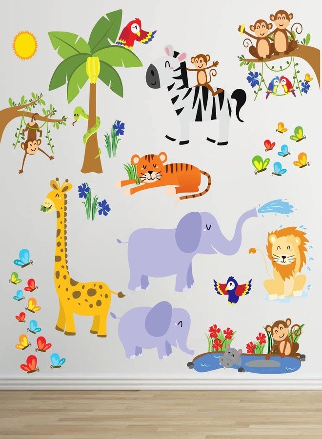 Sticker Studio ملصق جداري وشعار حيوانات متعددة من ستيكر ستوديو (فينيل PVC، مساحة تغطية السطح - 60 × 58 سم) - Image 5