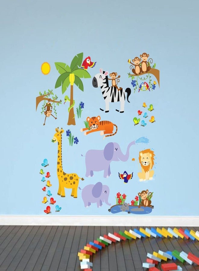 Sticker Studio ملصق جداري وشعار حيوانات متعددة من ستيكر ستوديو (فينيل PVC، مساحة تغطية السطح - 60 × 58 سم) - Image 4