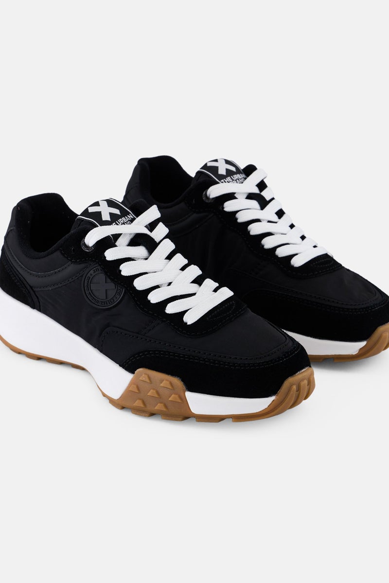 Xti Women Lace Up Casual Shoes, Black - Image 3