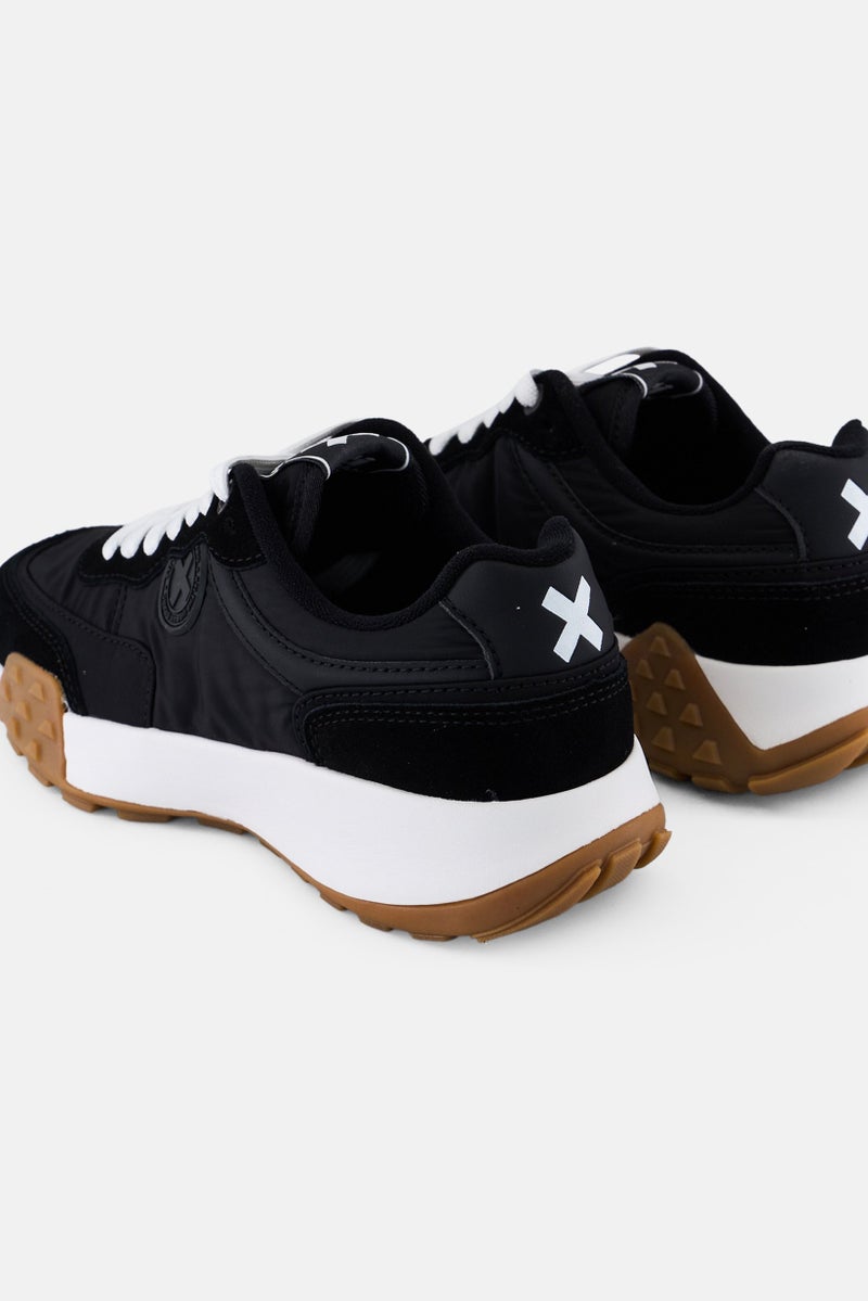 Xti Women Lace Up Casual Shoes, Black - Image 4