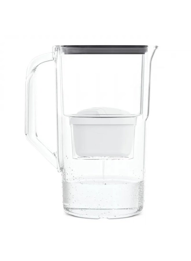 إبريق فلترة مياه ويسبر D1 سوليد FutureFlow سعة 2.8 لتر – اسود ، من سلسلة AquaMax، يشمل خرطوشة فلتر واحدة - Image 2