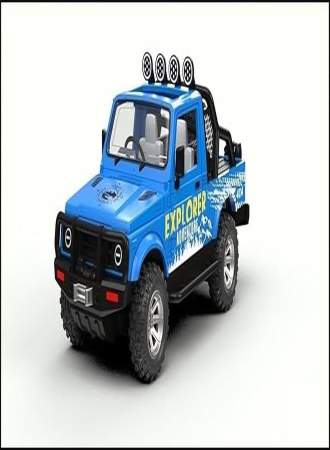 Funkartt New Adventure Explorer Open Ranger Jeep 4x4 Gypsy Sports Off Road Toys Cars, Color Assorted As Per Availability - Image 5