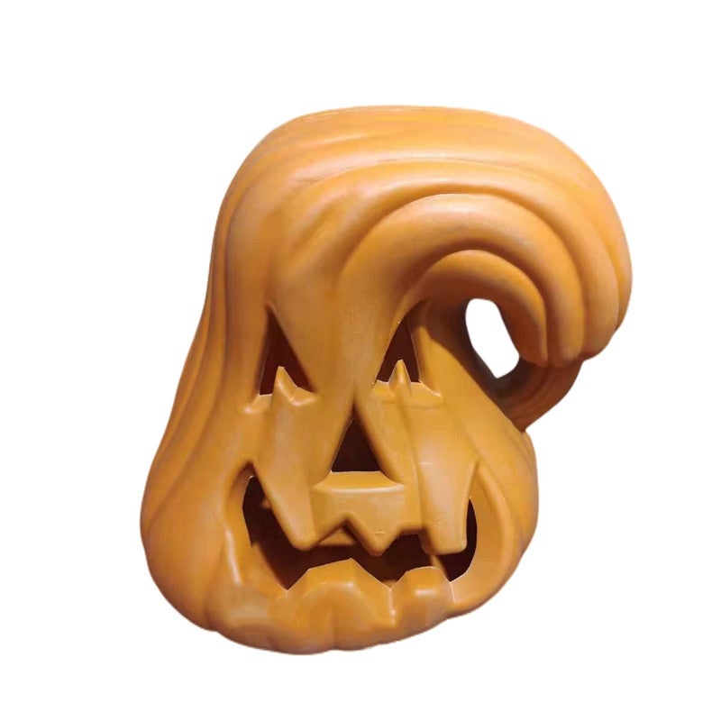 Lights dress up pumpkin props decoration Meida South Halloween amusement park KTV layout decoration Wansheng window shopping mall Curved pumpkin 