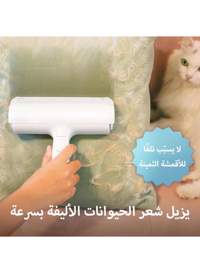 لابيت أداة أسطوانة لإزالة شعر الحيوانات الأليفة قابلة لإعادة الاستخدام لإزالة شعر القطط والكلاب من الأثاث والأريكة والسجاد والملابس والسيارة أداة محمولة مثالية لأصحاب الحيوانات الأليفة. - Image 2