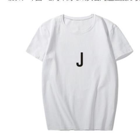kpop Youth League 7th Anniversary Abbreviation Member Name Surrounding Should Aid Song Playing Clothing Same Style Short Sleeve T-shirt Male and Female Couples Ji-min-JM (pink) - Image 4