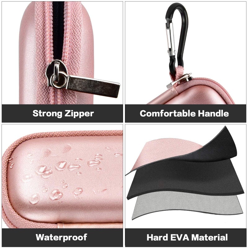 GWCASE Heart Rate Monitor Case Compatible with AliveCor KardiaMobile Personal EKG/for AliveCor KardiaMobile 6L/ for Sec Heart Monitor. Storage Carrying Holder Fits for Pill Organizer -Rose Gold (Box Only) - Image 3