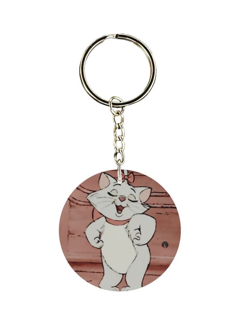 Single Sided Cartoon Themed Keychain