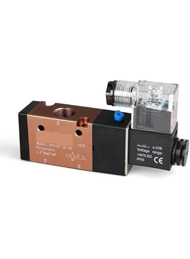 3V310 10 DC24V 3 2 Way Pneumatic Solenoid Valve Pilot Operated Single Electric Control With 12mm Fitting - Image 3
