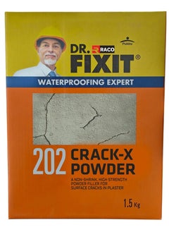 RACO Dr.Fixit Crack-X Powder 202, Non-Shrink, High Strength Powder Filler for Surface Cracks in Plaster 1.5Kg - pzsku/Z9351A0828E9BA53AF596Z/45/_/1721281107/cd4e98e3-3035-4cf4-a431-8ae478cff8fa