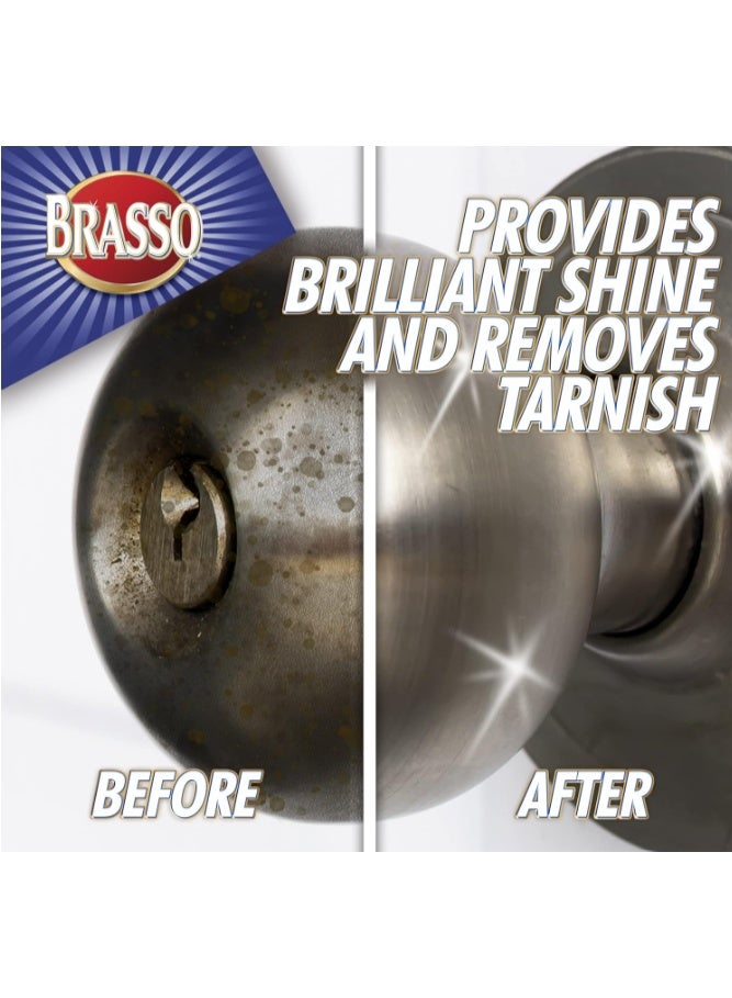Brasso Liquid Metal Polish for 7 Metals (Stainless, Chrome, Aluminum, Pewter, Bronze, Brass & Copper) - 8 Fl Oz - Image 4