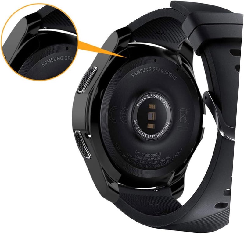 S3 Watch Case Cover Lightweight Anti-Scratch and Easy-to-use Black Compatible Smartwatch - Image 5