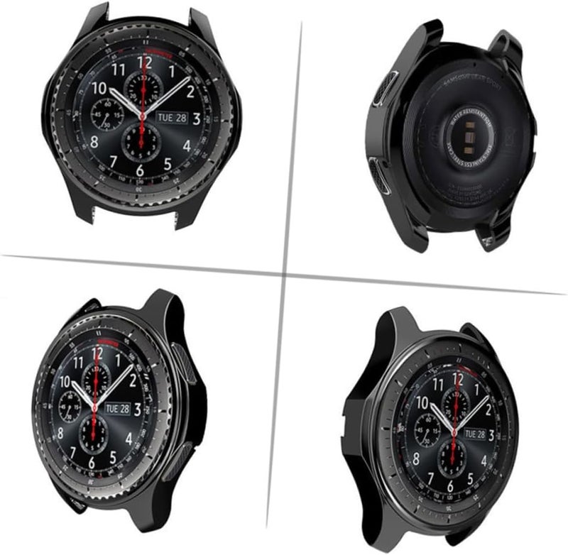 S3 Watch Case Cover Lightweight Anti-Scratch and Easy-to-use Black Compatible Smartwatch - Image 3