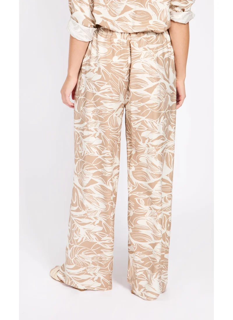 Little Mistress Printed High Waist Pants