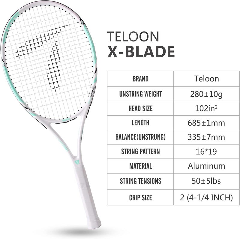 Teloon Recreational Adult Tennis Rackets-27 inch Tennis Racquet for Men and Women College Students Beginner Tennis Racket. - Image 2