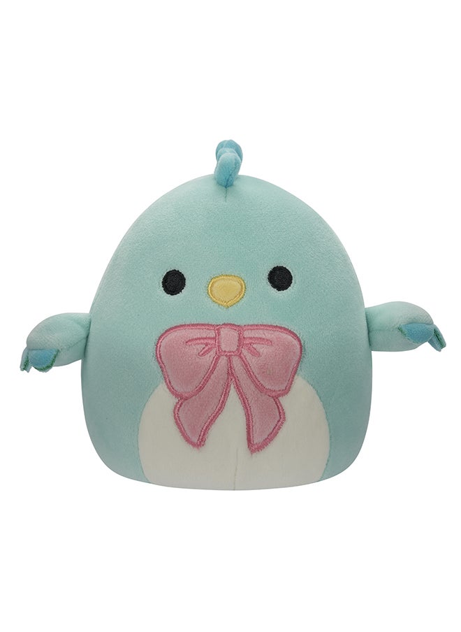 Squishmallows 5 inch Dolores the Teal Chicken , Officially Licensed Kellytoy Plush Toy, Colorful Soft Toy, Gift for Kids, Girls & Boys Washable Squishy Stuff Toy Multicolor All Age  - Image 1