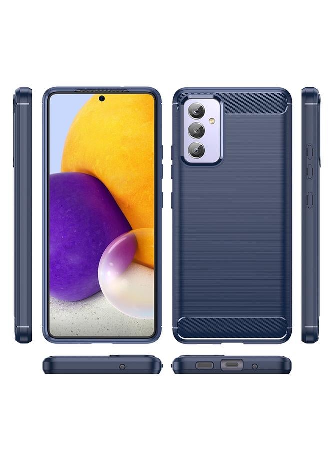 اس-توب جراب لهاتف Samsung Galaxy A82 مصنوع من ألياف الكربون المصقولة TPU - Image 2