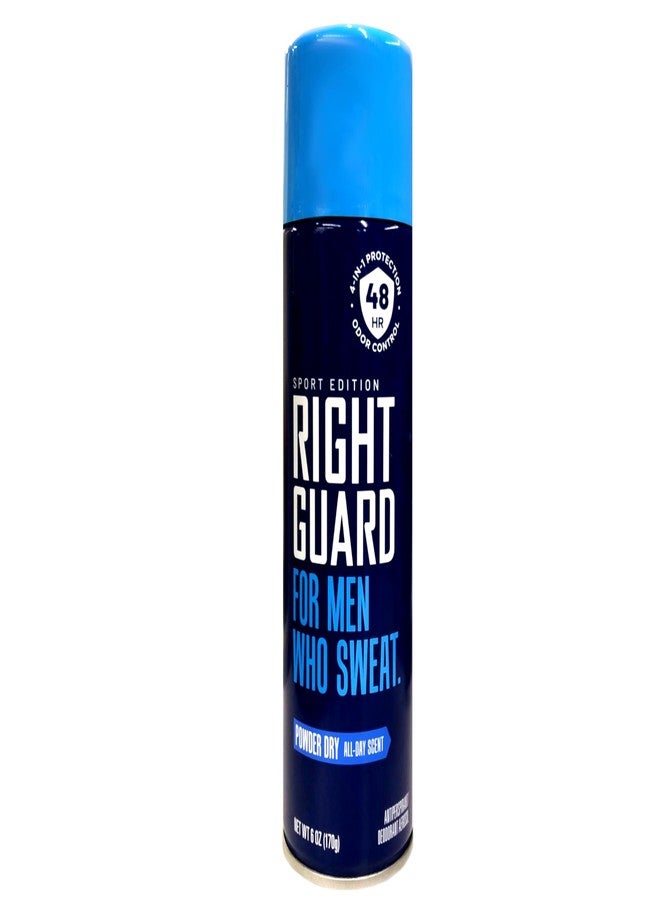 Right Guard Aerosol Sport Powder Dry Antiperspirant, 6 oz (Pack of 12) - Image 4