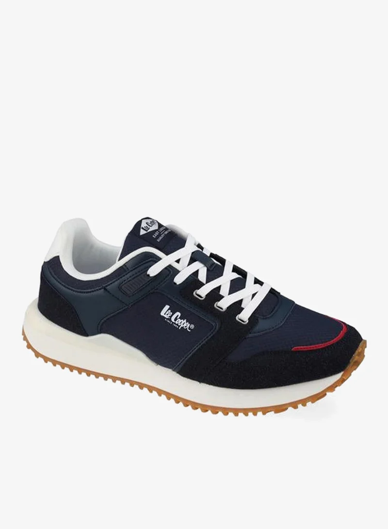 Lee Cooper Men Panelled Lace-Up Sneakers