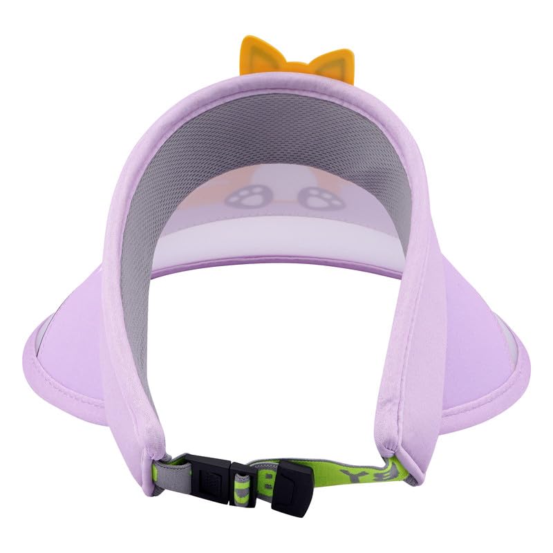 CHACKO Kids Sun Visor Hat Boys Girls Sun Protection Hat Wide Brim Visors Caps for 3-10Y - Image 3