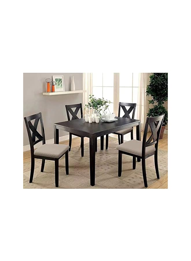 Green Tiger Seat Covers for Dining Room Chairs Stretch Chair Seat Covers Set of 6, Removable Washable Upholstered Chair Seat Protector Cushion Slipcovers for Kitchen, Office (6pcs, Beige) - Image 5