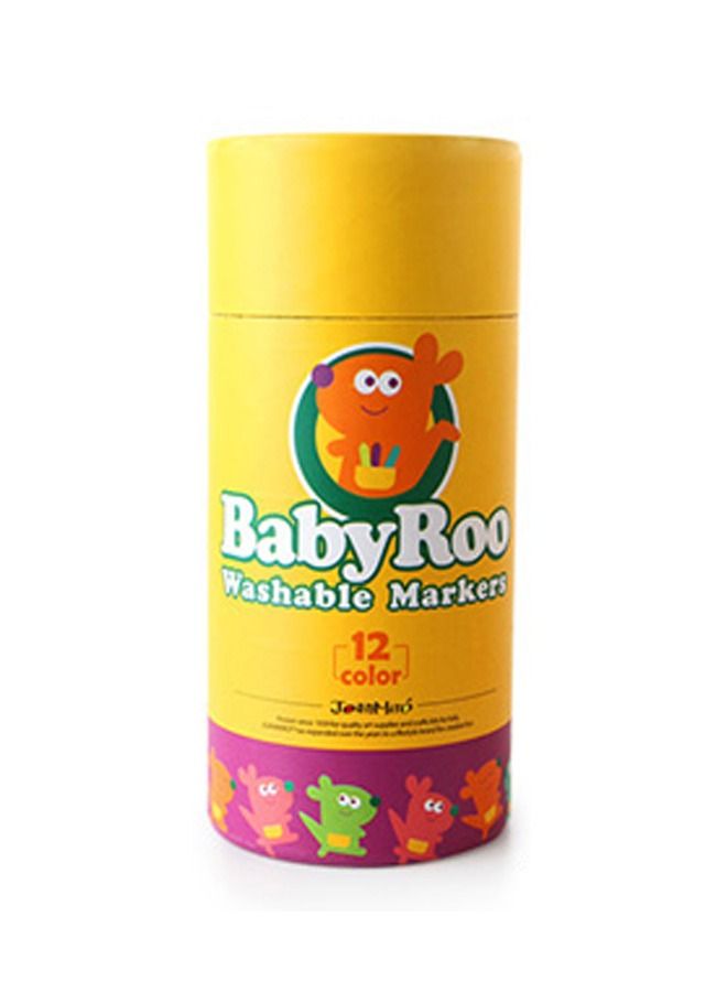 12-Piece Washable Markers Colour Set - Image 1