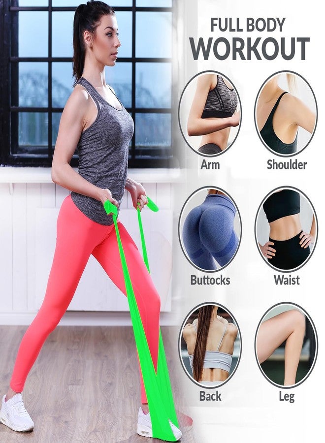 GISCO Resistance Bands for Workout | Pilates & Thera Bands for Men & Women | Home Exercise, Gym, Stretching, Yoga & Full-Body Toning - Image 4