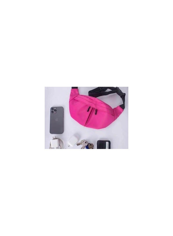 Pink waterproof crossbody bag - high quality material - Image 2