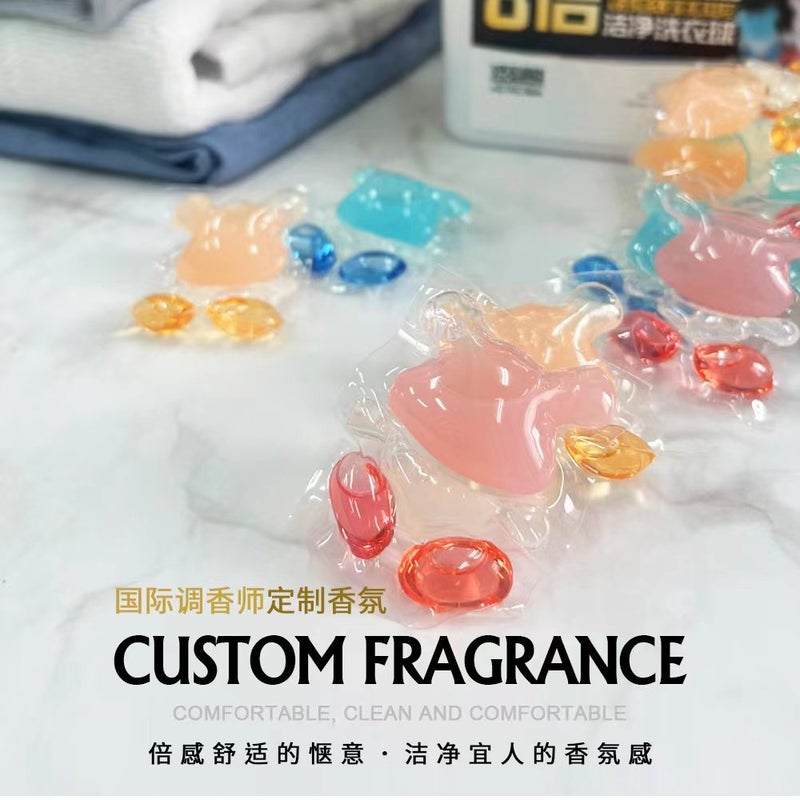 Little Bear 6-In-1 Laundry Pods Deep Clean Concentrated Laundry Detergent Polly Bear Laundry Balls Washing Machine Stain Remover - Image 1