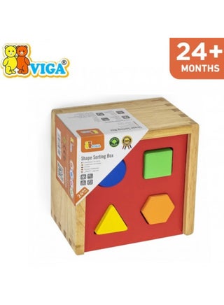 Wooden Shape Sorting Box Colorful Geometric Blocks for Early Learning & Fine Motor Skills Development, Ages 2+ - pzsku/Z9352356565D9500A6D45Z/45/_/1739006907/d5425f7c-f4e1-469d-8773-31533c0d556c