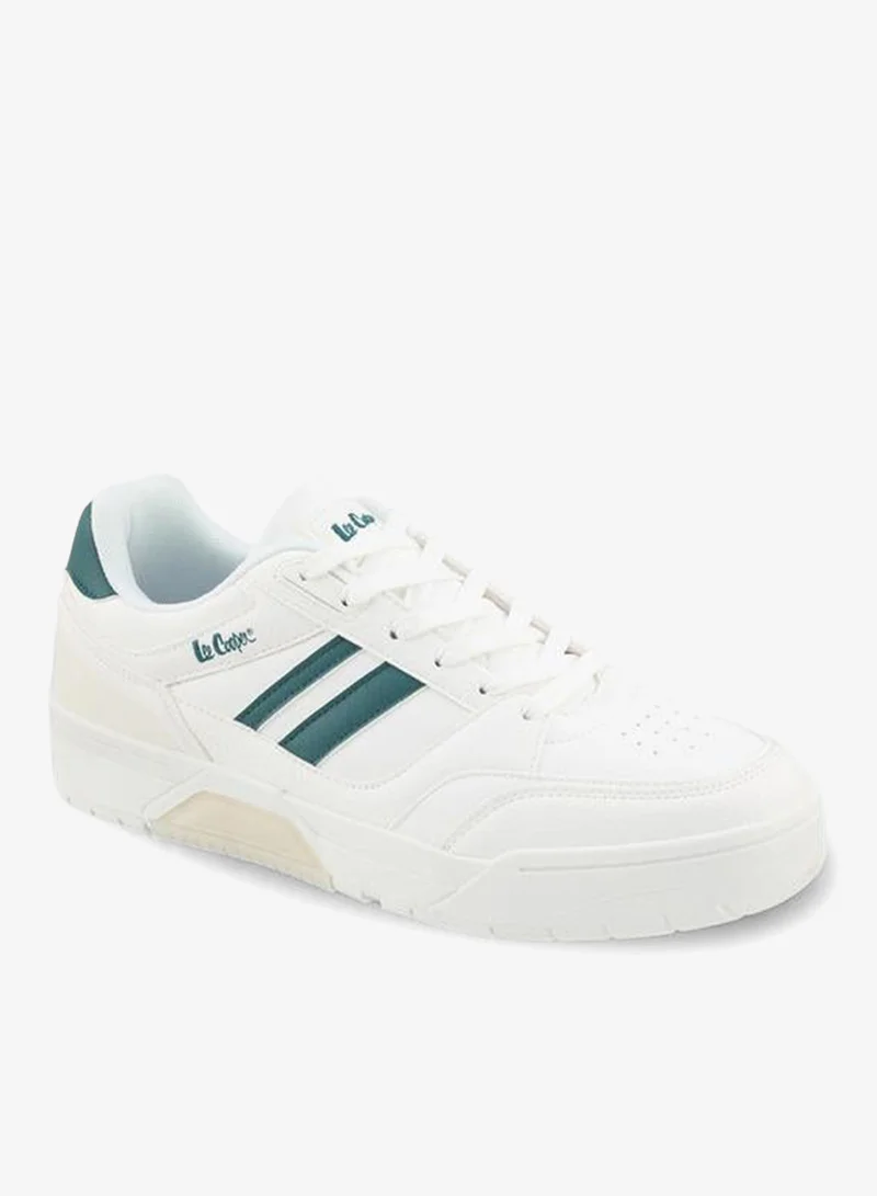 لي كوبر Men Striped Lace-Up Ankle Sneakers