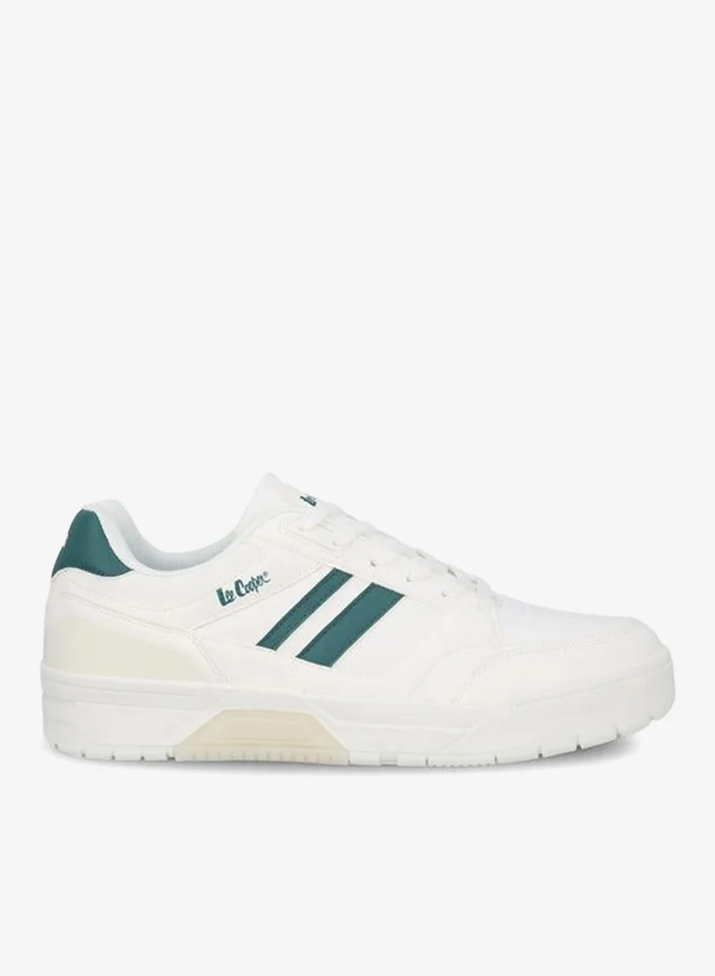 Lee Cooper WHITE Men Striped Lace-Up Ankle Sneakers for Men | Best Price UAE