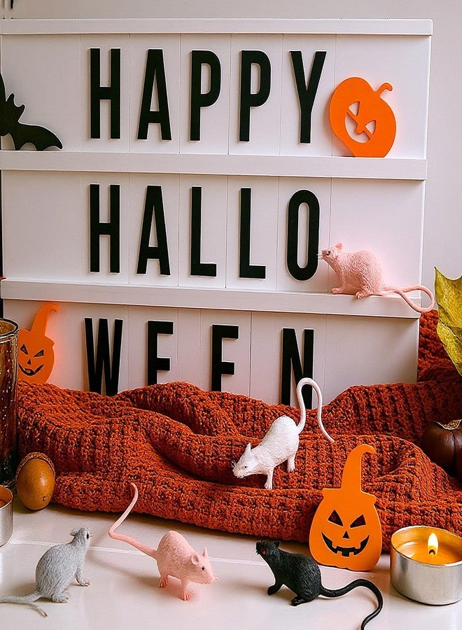 Gejoy 36 Pcs Fake Mice Realistic Mouse Fake Rats Small Plastic Mice for Mischief Prank Horror Spooky Gothic Party Decorations Supplies(Funny Color) - Image 4