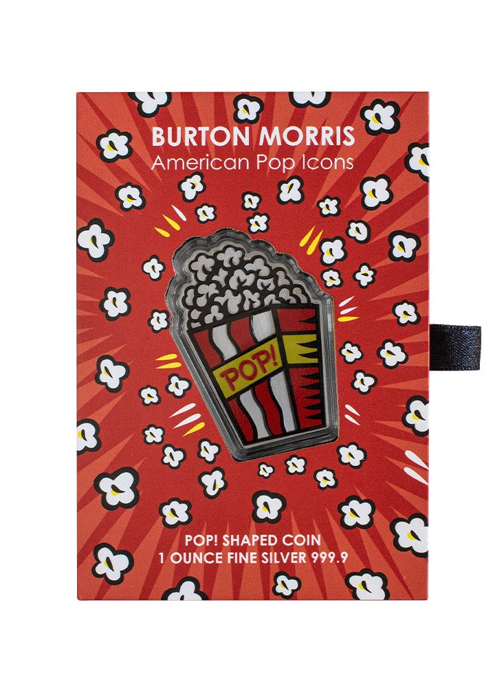 PAMP RAK GOLD Burton Morris American Icons 1oz Silver Coin PAMP - Pop  - Image 1