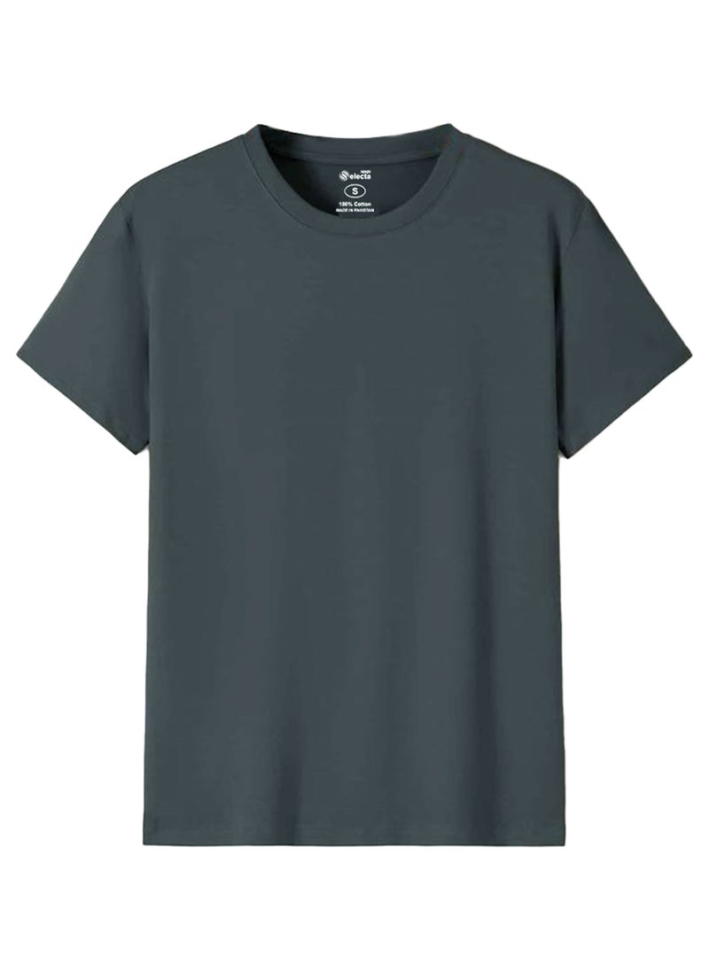 Selecta Now Mens Premium 100% Combed Cotton Plain Crew Neck 3 Pack T-Shirts Soft Breathable Tees Comfort Shirts  - Image 3