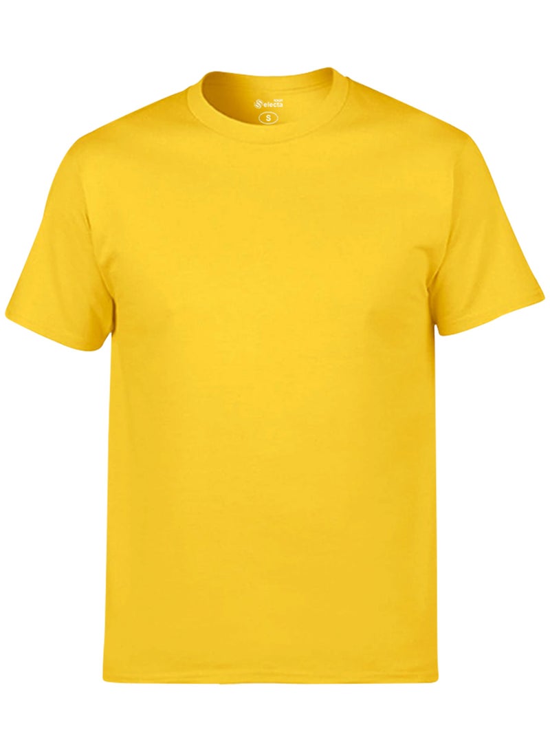 Selecta Now Mens Premium 100% Combed Cotton Plain Crew Neck 3 Pack T-Shirts Soft Breathable Tees Comfort Shirts  - Image 5