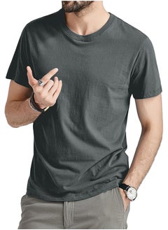 Selecta Now Mens Premium 100% Combed Cotton Plain Crew Neck 3 Pack T-Shirts Soft Breathable Tees Comfort Shirts  - Image 4