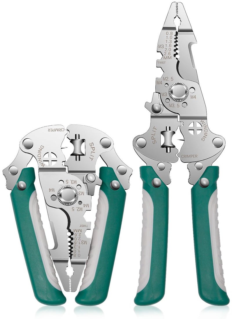 Prplet Wire Stripper and Cutter Tool – Multifunctional Electrical Wire Stripping, Crimping & Cutting Pliers with Ergonomic Grip for Electricians & DIY | Multi-Gauge Wire Compatibility - Image 1