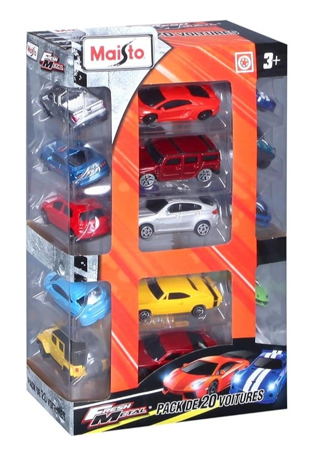 Maisto Fresh Metal - Twenty 20 Pack Collectible Set of Cars | Die-cast vehicles - Image 1