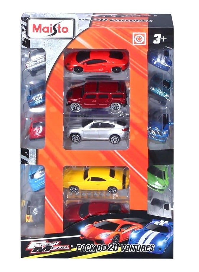 Maisto Fresh Metal - Twenty 20 Pack Collectible Set of Cars | Die-cast vehicles - Image 2